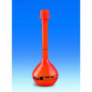 德国VITLAB® 不透光容量瓶，PMP，A级，带彩色螺 帽，PP 10ml
