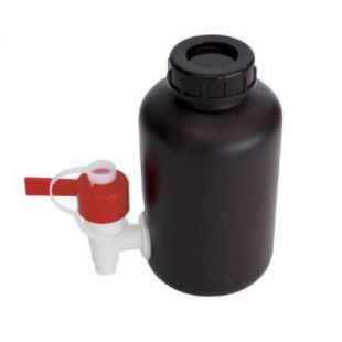 1L 棕色塑料放水瓶（放水桶）龙头瓶