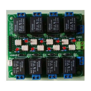 TTL信号/电平信号/开关信号控制光藕隔离8路继电器板