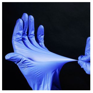 山东巴罗克无粉乳胶一次性手套，加长型，单面氯化，淡黄色，L, 97-1114
