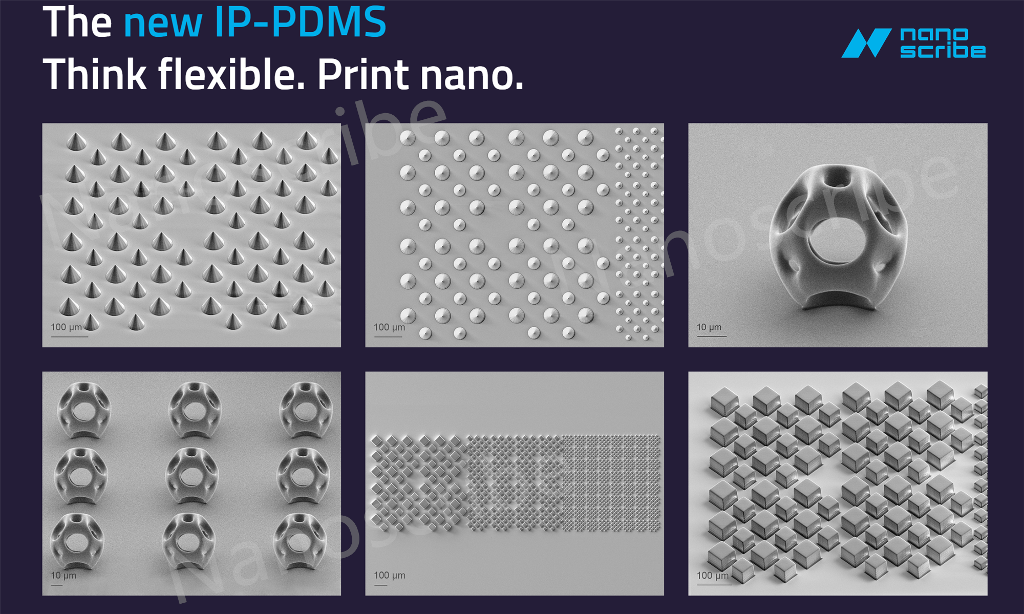 Nanoscribe 发布全新生物兼容性弹性体打印材料