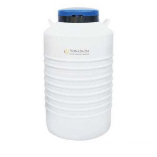 成都金鳳YDS-120-216配多層方提筒的液氮生物容器