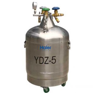 海尔生物-YDZ-5-液氮补给储存系列不锈钢自增压液氮罐