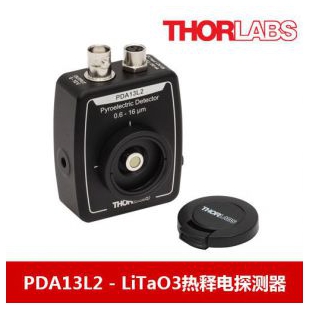 Thorlabs LiTaO3热释电探测器，增益可调，0.6 - 16 µm，10 Hz - 10 