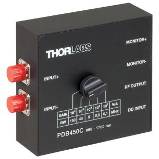 Thorlabs 平衡放大光电探测器，高速监测输出
