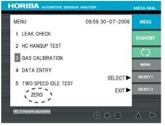 HORIBA MEXA-584L尾气分析仪气体标定步骤