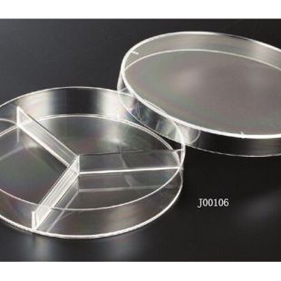上海百千90mm一次性平皿 兩分隔三分格四分格計數培養皿 9cm細菌培養皿