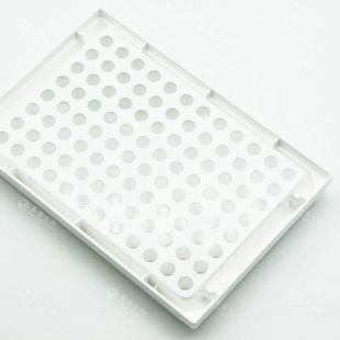 上海晶安白色透明底96孔板（全白底透酶标板） 