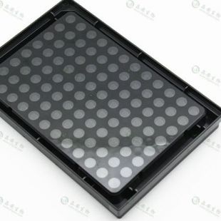 上海晶安黑色透明底96孔板（全黑底透酶标板）