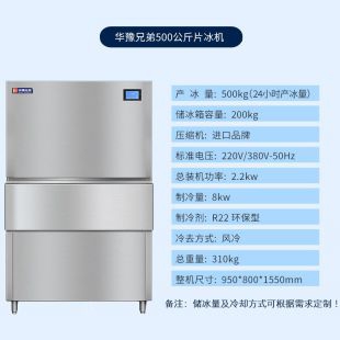 500公斤片冰机 超市片冰机 火锅店片冰机 自助餐制冰机