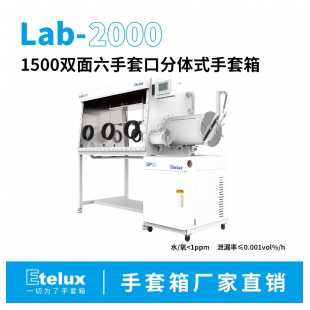 伊特克斯Lab2000 1500双面六手套口手套箱 送货上门