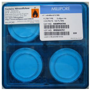 MF-Millipore 0.45UM表面滤膜,混合纤维素酯(MCE)亲水HAWP04700