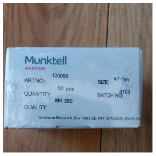 420060 原装进口瑞典Munktell MK360 47mm石英滤膜 颗粒物测定