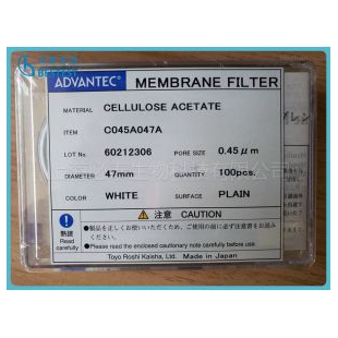 东洋ADVANTEC醋酸纤维素滤膜0.45um C04047A