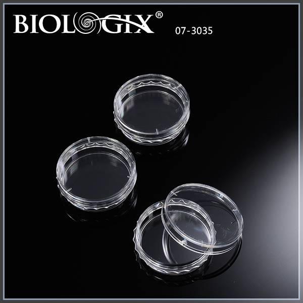 巴罗克 07-3035 细胞培养皿，35×10mm，聚苯乙烯，TC处理，消毒，侧边齿环，10个/袋