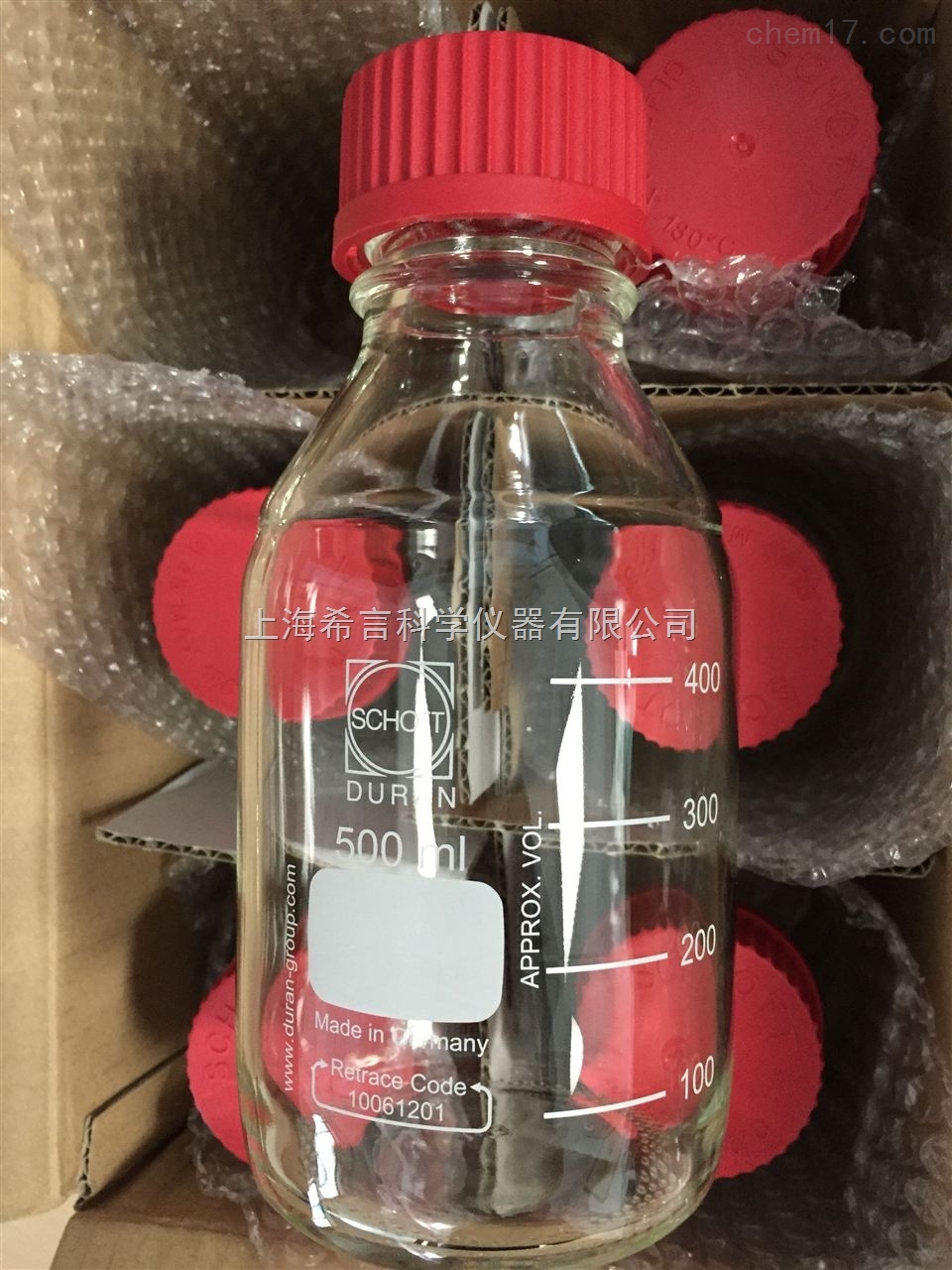 原装DURAN实验室试剂瓶DURAN红盖玻璃瓶德国DURANDURAN
