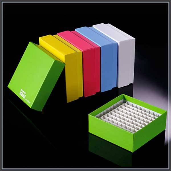巴罗克 90-2281纸冻存盒2英寸，81格，白色，超白硬质纸板，包膜，5个/包，20包/箱