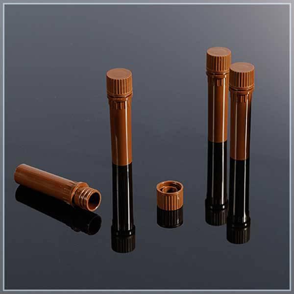 巴罗克 81-0006 棕色螺口管盖，聚丙烯，带黑色O型圈 管盖密封圈设计