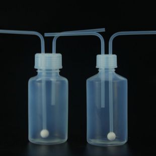 PFA洗气瓶腐蚀性气体收集瓶集气瓶冲击式吸收瓶带过滤球