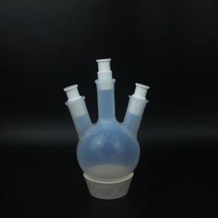 PFA烧瓶透明聚四氟乙烯圆底反应瓶耐受氟化氢替代玻璃