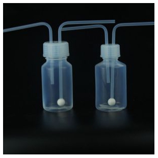 PFA洗气瓶生物化工业用气体吸收瓶缓冲瓶耐腐蚀无溶出析出尾气瓶