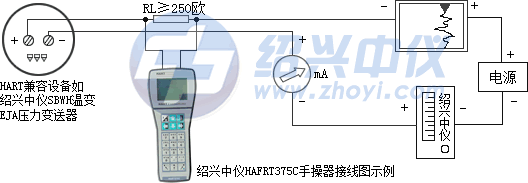 HART375C手操器接线图