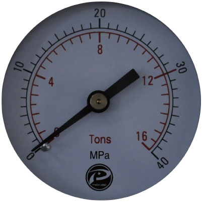 SYP-12压片机指针式双刻度压力表