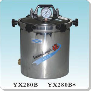上海三申YX-280B手提式不锈钢压力蒸汽灭菌器