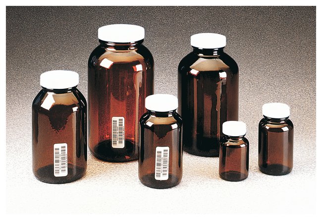 I-Chem™ 棕色广口带盖玻璃包装瓶