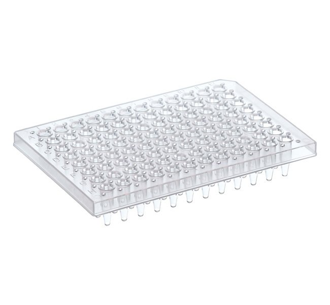 PCR Plate, 96-well, semi-skirted, flat deck, white, barcoded