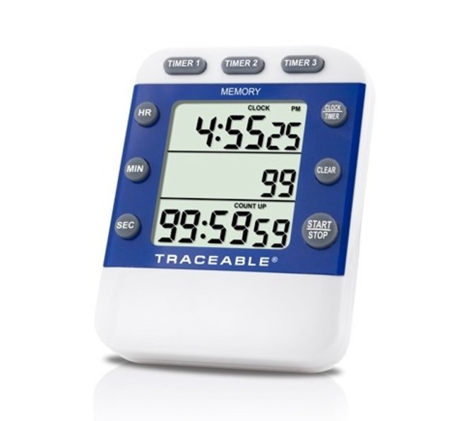 Traceable™ Three-Line Alarm Timer