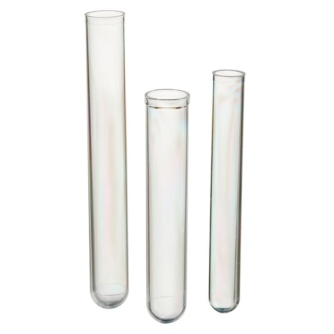Non-Sterile Plastic Culture Tubes, Clear polystyrene