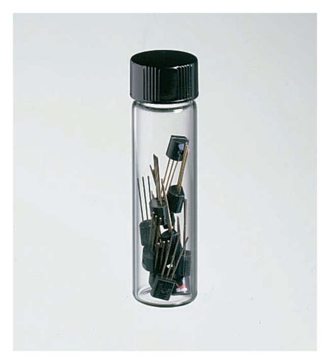 Class B Clear Glass Threaded Vials with Closures Attac