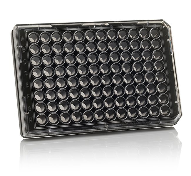 96 Well Black/Clear Bottom Plate, Collagen I Coated Su