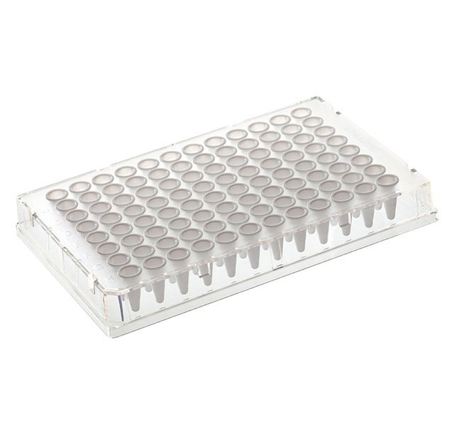 Armadillo PCR Plate, 96-well, yellow, white wells, barcoded