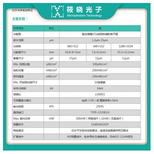 超宽中红外光束质量分析仪(不带M2测试，光敏面：15.3×12.2mm)