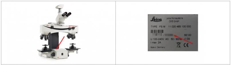 LEICA显微镜的序列号怎么查