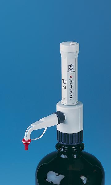 供應Dispensette? III瓶口分液器，固定量程型，5 ml，含有SafetyPrime安全回流閥