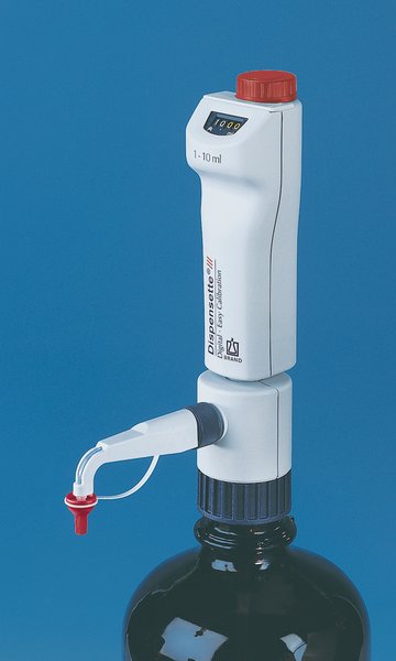供应Dispensette® III 瓶口分液器，数字可调型，0.5-5ml，含SafetyPrime安全回
