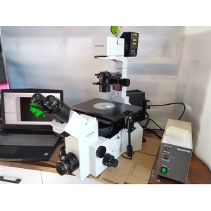 二手奥林巴斯ix70三色荧光倒置显微镜