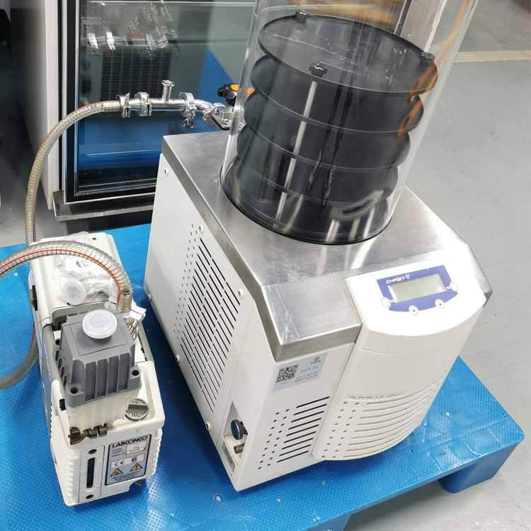 二手Christ实验型冻干机 冻干瓶带冷阱装置含真空泵