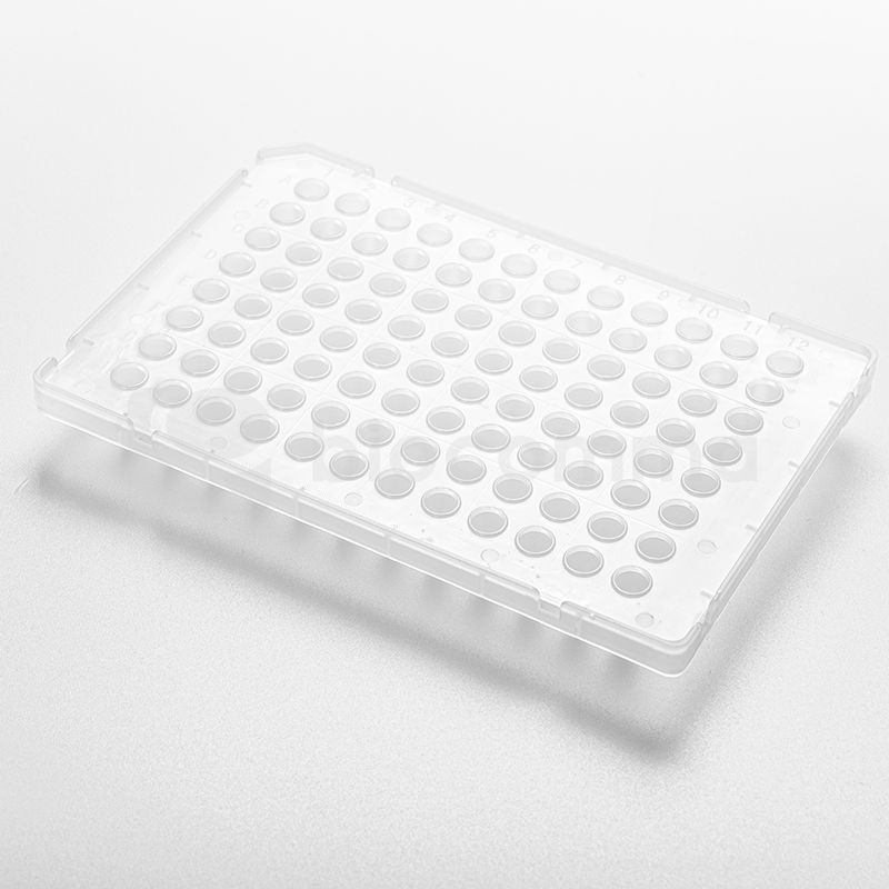 96孔PCR板 透明 半裙边  0.2mL