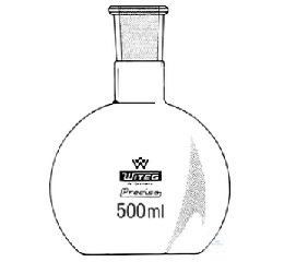 FLASK 250 ML ST 29/32, FLAT BOTTOM   CENTER NECK, ACC.