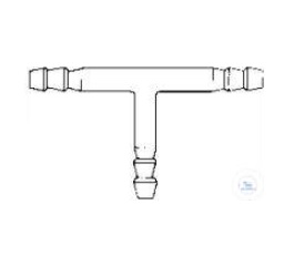 T-CONNECTION TUBES WITH SERRATED ENDS,  LENGTH 40 MM, 