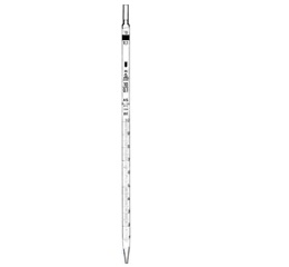 Grad. pipette, 1:0,1 ml, class AS, 0-point in the tip,