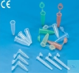 REACTION VESSELS, 0,7 ML, DISPOSABLE, PP,  WITH AFFIXE