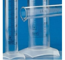 CYLINDERS,TALL SHAPE,  CRYSTAL CLEAR,BLUE  GRADUATED,P