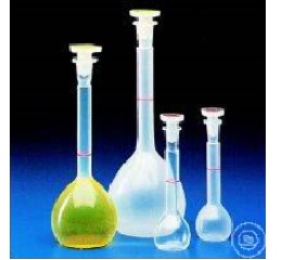 VOLUMETRIC FLASKS, MADE OF PP, NARROW NECK,   WITH RIN