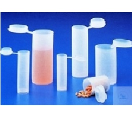 SAMPLE VIALS, WITH ATTACHED LID, TRANSPARENT,   2,5 ML