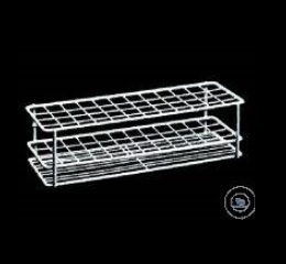 TEST TUBE RACK, STAINLESS STEEL WIRE, H. 70 MM,   L. 2